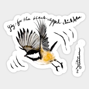 Black-capped chickadee Sticker